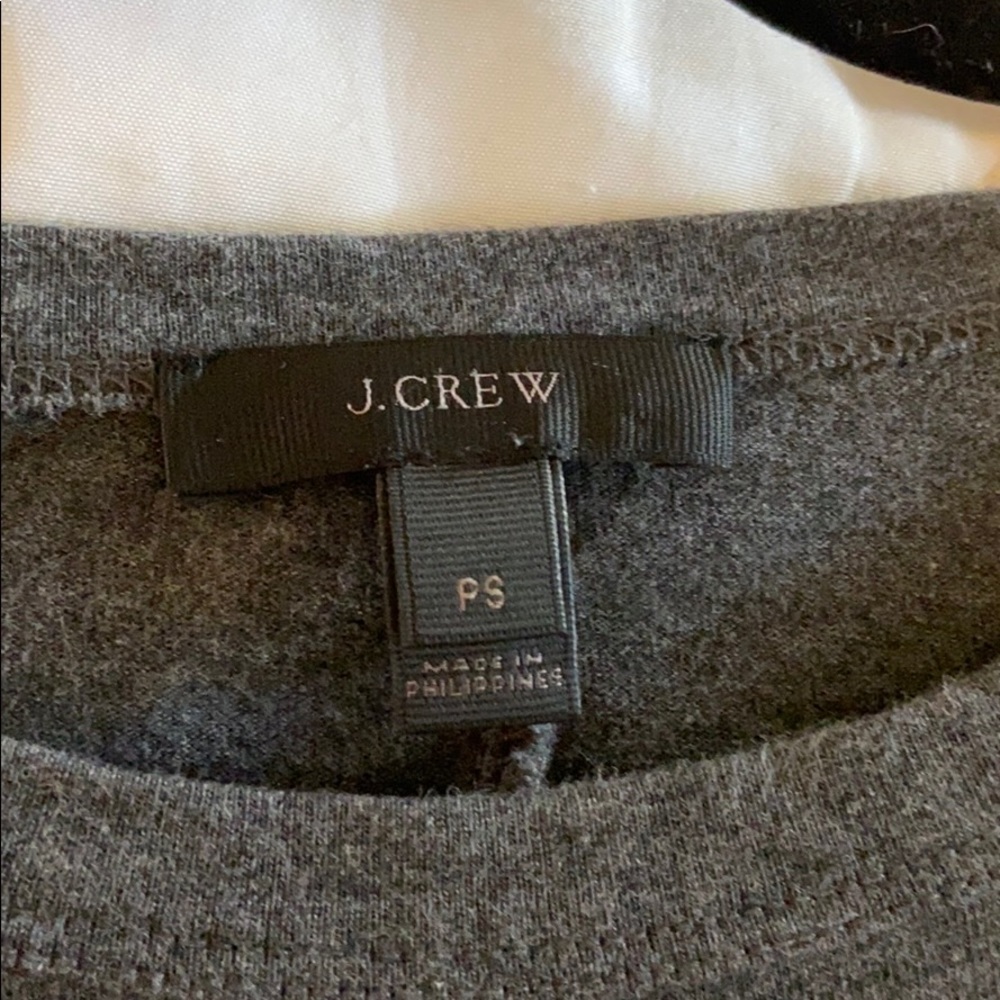 J. Crew T-shirt Dress - Heather Gray, Petite Small - Picture 3 of 3